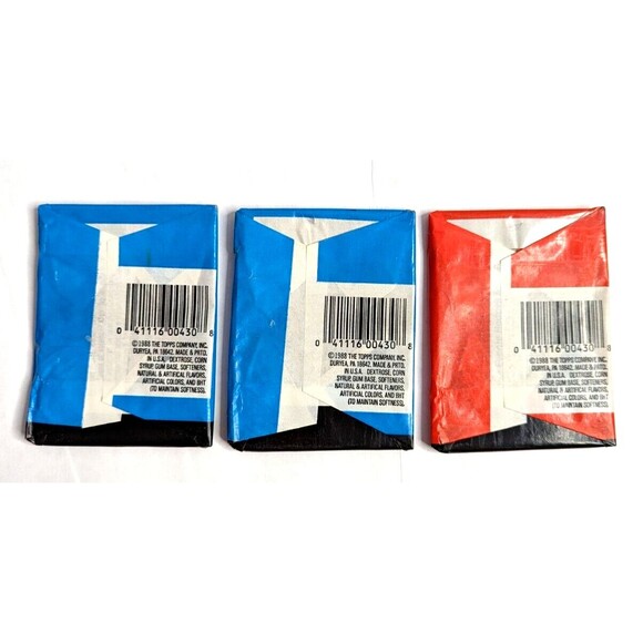 3 Packs of 1988 Topps Dinosaurs Attack Cards - Sealed Wax PACKS Trading Vintage - Picture 2 of 8